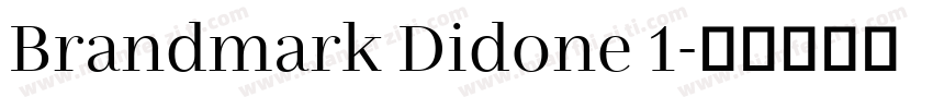 Brandmark Didone 1字体转换